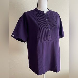 Figs Scrubs limited edition purple Mua scrub top, sz Small